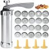 Cookie Press Gun Kit Includes 20 Cookie Dies For DIY Biscuit Maker And Christmas Cookie