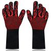 BBQ Gloves, 1472°F Heat Resistant Grilling Gloves, Non-Slip Oven Gloves