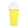 Summer Squeeze Homemade Juice Water Bottle Quick-Frozen Smoothie Sand Cup Pinch Fast Cooling Magic Ice Cream Slushy Maker Beker - Yellow