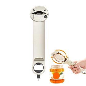 Multifunctional Retractable Bottle Opener Stainless Steel Can Opener - WHITE