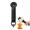 Multifunctional Retractable Bottle Opener Stainless Steel Can Opener - BLACK