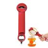 Multifunctional Retractable Bottle Opener Stainless Steel Can Opener - RED