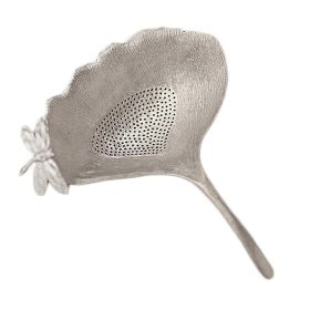 Tin Dragonfly Tea Strainer Handmade Tea Infuser Chinese Style Tea Strainer Tea Filter Kung Fu Tea Accessory,Silver - Default
