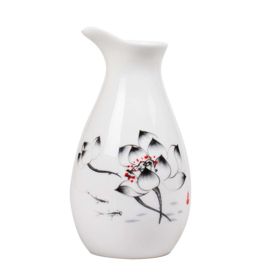 Ceramic Japanese Sake Pot Porcelain Sake Bottle Traditional Liquor Wine Jug #02 - ST-HOM3136596011-EMMA03308