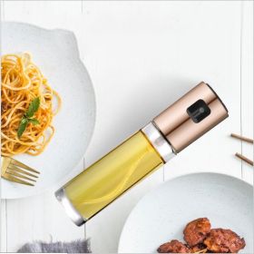 Olive Oil Mister Refillable Bottle Oil Dispenser with Oil Spray for Cooking Salad Grilling Roasting Air Fryer - Copper