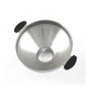 Double Handle Wide-Mouth Funnel Stainless Steel Sturdy and Heat Resistant Funnel Kitchen Gadget Tool - stainless steel