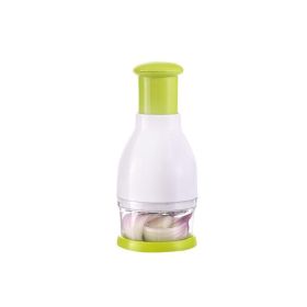 Garlic Mincer Chopper Garlic Presser Device Hand Press Onion Vegetables Chopper Kitchen Gadget Tool - green