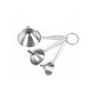 Funnel Set 3PCS Stainless Steel Kitchen Filter Set Handy Strainer for Transferring Fluid Liquid Oil Powder Cooking Utensils Kitchen Gadget Tool - 3-PC