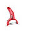 Rotatable Blade Peeler Swivel Blade Multi-Functional Peeler for Fruits Vegetables Potato Carrots Pairing Knife Kitchen Gadget Tool - red peeler