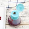 Mini Portable Bottle Dispenser Silicone Leak Proof Squeezable Salad Dressing Mayo Ketchup Mustard Hot Sauce Bottle Kitchen Tool - blue