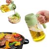 Olive Oil Dispenser, 2 in 1 Oil Sprayer for Cooking - green
