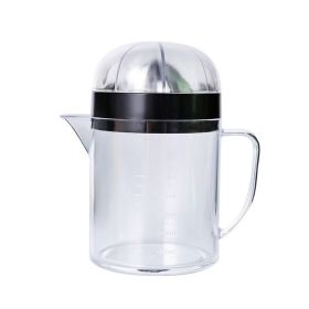 Manual Hand Squeezer Lime Press with Strainer Built-in Measuring Cup and Pitcher 500ml Citrus Lemon Orange Juicer - Clear