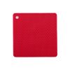 Non-Slip Honeycomb Kitchen Table Pad Multi-Purpose Hot Pads, Spoon Rest Heat Insulation Pad - Red