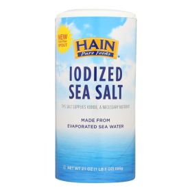 Hain Sea Salt - Iodized - Case Of 8 - 21 Oz - Default