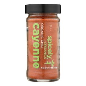 Spicely Organics - Organic Cayenne Pepper - Case Of 3 - 1.6 Oz. - Default