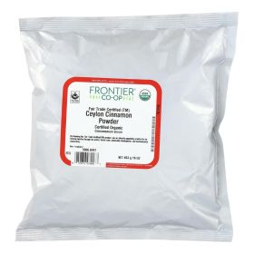 Frontier Herb Cinnamon Organic Fair Trade Certified Powder Ground Ceylon - Single Bulk Item - 1lb - Default