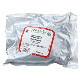 Frontier Herb Peppercorns Organic Fair Trade Certified Whole Black - Single Bulk Item - 1lb - Default