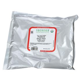 Frontier Herb Ginger Root Organic Fair Trade Certified Powder Ground - Single Bulk Item - 1lb - Default