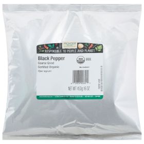 Frontier Herb Organic Coarse Black Pepper - Single Bulk Item - 1lb - Default