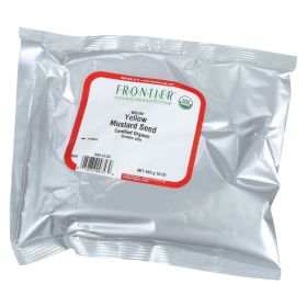 Frontier Herb Mustard Seed - Organic - Yellow - Whole - Bulk - 1 Lb - Default