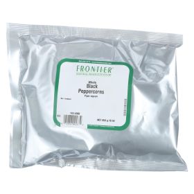 Frontier Herb Peppercorns Whole Black - Single Bulk Item - 1lb - Default