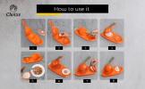 2-in-1 Manual Dough Press. Dumpling Empanada Pastries Maker - Orange