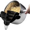 Silicone Food Strainer Clip - BLACK