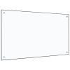 Kitchen Backsplash Transparent 39.4"x23.6" Tempered Glass - Transparent