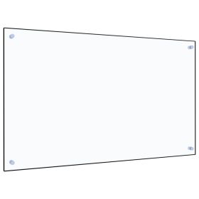 Kitchen Backsplash Transparent 39.4"x23.6" Tempered Glass - Transparent