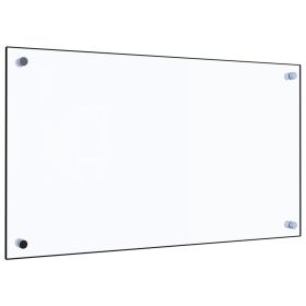 Kitchen Backsplash Transparent 27.6"x15.7" Tempered Glass - Transparent