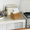 Oceanstar Bamboo Recipe Box with Divider - RB1408