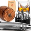 Stainless Steel Whiskey Bullet Stones Gift Set - Silver