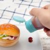 Mini Portable Bottle Dispenser Silicone Leak Proof Squeezable Salad Dressing Mayo Ketchup Mustard Hot Sauce Bottle Kitchen Tool - blue