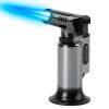 Culinary Butane Torch Lighter Refillable Blow Torch Adjustable Flame Kitchen Cooking BBQ Torch  (Gas Not Included) - Black