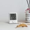 Mini Hygro-Thermometer Digital Monitor Humidity Gauge - White