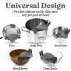 Silicone Food Strainer Clip - BLACK