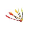 Spatula Tong Kitchen Tongs Stainless Steel Cooking Silicone Buffet Serving Tongs Heat Resistant with Locking Handle Joint - yellow