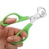 HILIFE Multifunction Cigar Cutters Quail Egg Shell Scissors Rust Resistant Stainless Steel Blade Kitchen Tools Durable - Green