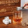 Stainless Steel Whiskey Glasses Stones Set - To Husband