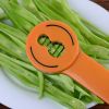 Bean Slicer Multifunction Cutter Snow Bean Green Bean French Stainless Steel Long Bean Shredder Home Kitchen Tool - orange