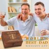 Stainless Steel Whiskey Glasses Stones Set - To Dad