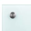 Kitchen Backsplash White 39.4"x19.7" Tempered Glass - White
