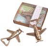 2 Pcs Retro Antique Bronze Aircraft Bottle Opener Metal Airplane Beer Bottle Opener Wedding Favours - Default