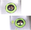 Flower Shaped Kitchen Sink Strainer Floor Drainer Bathtub Cover Drain Tub Stopper Strainers for Floor Laundry Bathroom 4.5inch Diameter - green
