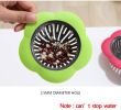 Flower Shaped Kitchen Sink Strainer Floor Drainer Bathtub Cover Drain Tub Stopper Strainers for Floor Laundry Bathroom 4.5inch Diameter - green