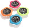 Flower Shaped Kitchen Sink Strainer Floor Drainer Bathtub Cover Drain Tub Stopper Strainers for Floor Laundry Bathroom 4.5inch Diameter - orange