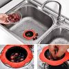 Flower Shaped Kitchen Sink Strainer Floor Drainer Bathtub Cover Drain Tub Stopper Strainers for Floor Laundry Bathroom 4.5inch Diameter - orange