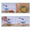 Hand Held Egg Beater Hand Crank Mixers Kitchen Multifunctional Hand Mixer for Egg Milk Shake Cream Mayonnaise Kitchen Gadget Tool - blue