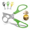 HILIFE Multifunction Cigar Cutters Quail Egg Shell Scissors Rust Resistant Stainless Steel Blade Kitchen Tools Durable - Green