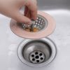 Portable Silicone Strainer Waste Plug Sink Filter Bathroom Shower Drain Sink Drains Cover Sink Colander Sewer Hair Strainer - Pink